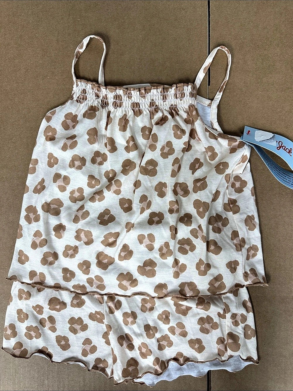 Cat & Jack Girls Animal Print Pajama Set Size 5T Like New